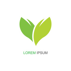 Nature Leaf Logo. modern design. vector icon illustration