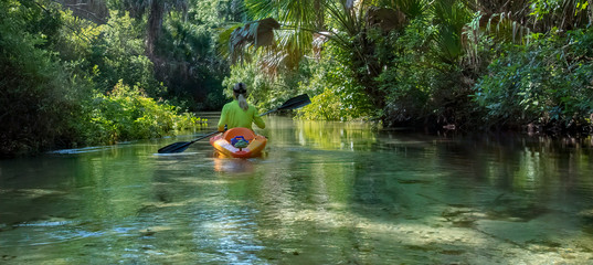 Kayaking on Juniper Springs Creek, Florida
