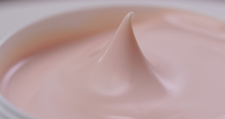 Pink Cosmetics cream close up