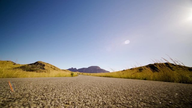 Panoramic view of Madagascar landscape from the RN7 road