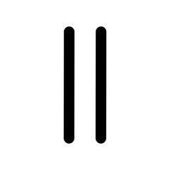 mode pause icon vector