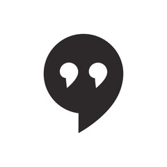 quote icon vector design template 