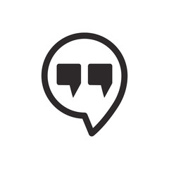 quote icon vector design template 