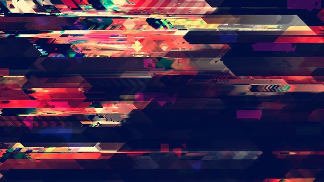 Pixel sorting loop, glitch art, data error. Colorful abstract background.