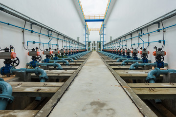 Butterfly valves in the pipeline sludge of water treatment