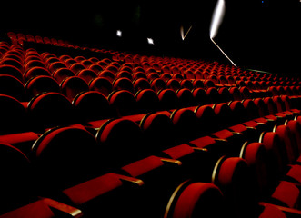 chairs on theater, cinema