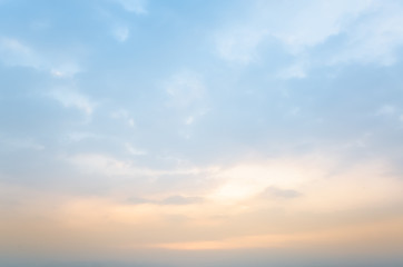 Fototapeta na wymiar sunset cloudy background