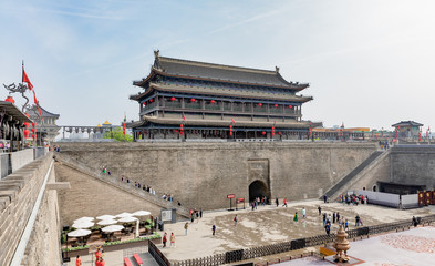  Yongning Gate (South Gate) of the City Wall in Xi'an, constructed during the early years of the Sui Dynasty and the landmark of the city.