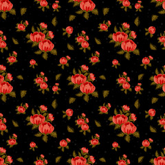 seamless pattern with flowers