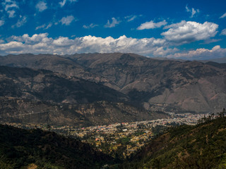 Fototapeta premium Panoramic view of Abancay City