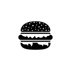Hamburger icon isolated on white background.