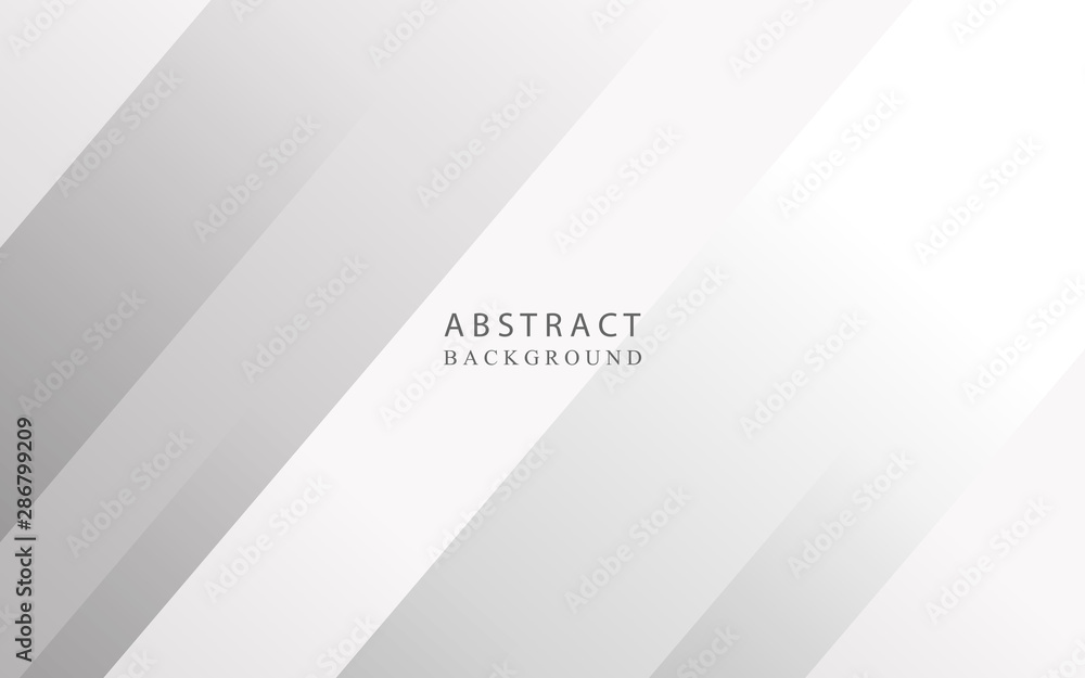 Aufkleber abstract white and gray geometric background with silver light. modern concept vector design templat