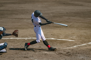 高校野球試合風景