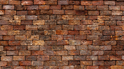 Red brick wall texture and background, can be used as wallpaper and background.