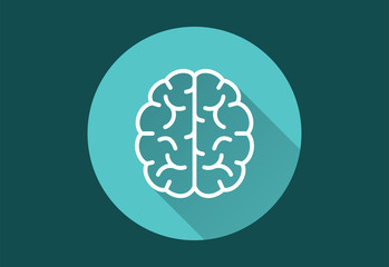 Brain - vector icon for graphic and web design.
