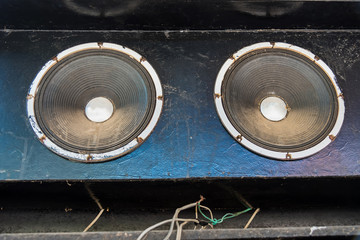 Close Up of a Hifi Loudspeaker.