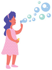 Blowing Bubbles on White