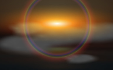 skyscape of sunlight in the morning 