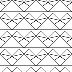 Vector geometric Art deco elegant seamless pattern