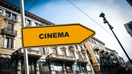 Street Sign to Cinema