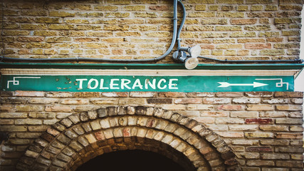 Street Sign to Tolerance