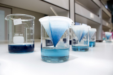 Color range standard solution of phosphate, Determination of Phosphate in environmental health laboratory.