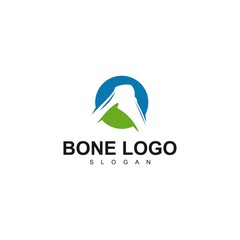 bone logo template, design concept icon,illustration