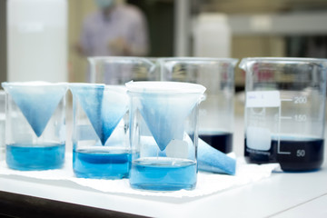 Color range standard solution of phosphate, Determination of Phosphate in environmental health laboratory.