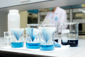 Color range standard solution of phosphate, Determination of Phosphate in environmental health laboratory.