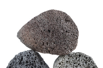 volcanic pumice stones