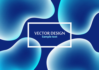 Obraz premium Abstract geometric fluid background. Colorful fluid color with shape elements. Dynamic style. Modern and creative design for banner, flyer, cover, poster, business card.