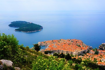 Srd Mountain in Dubrovnik, Croatia