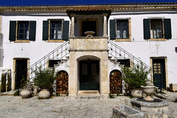 Fototapeta na wymiar Greek Orthodox monastery in Zakynthos island