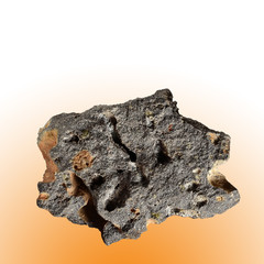 Close up of Vesicular Basalt, volcanic rock