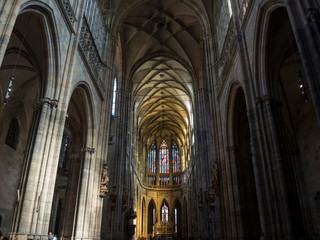 Fototapeta na wymiar St. Vitus Cathedral interior