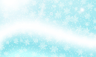 Falling snow background. Vector illustration