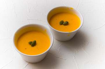 かぼちゃのプリン　home made delicious pumpkin pudding