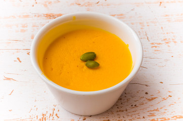 かぼちゃのプリン　home made delicious pumpkin pudding