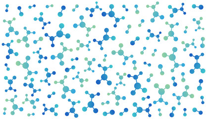Molecules. Colorful vector background with molecular texture.