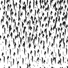 Seamless pattern. Black - white graphic isolated. Abstract monochrome background.