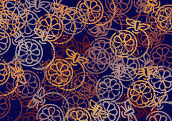 abstract colorful Veggies and fruits illustration background.