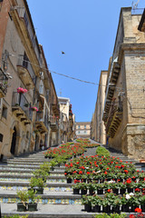 Trip in  the old town of Caltagirone, Italy. For its monuments and its baroque architecture, the city has been declared a UNESCO World Heritage Site