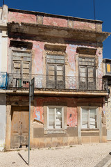 Verwitterte Fassade, Algarve, Portugal, Europa