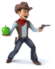 Fun Cowboy - 3D Illustration