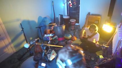 atmosphere in the room in which the music is recorded