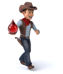 Fun Cowboy - 3D Illustration