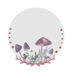 Mushrooms for witches potions. Toadstool for poster and halloween card.