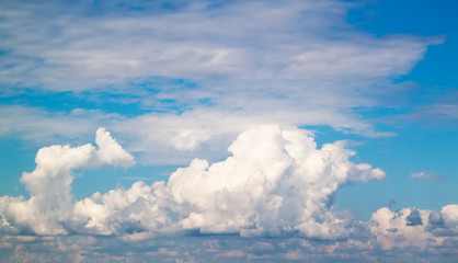 Fototapeta premium white clouds in blue sky natural background