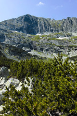 Landscape from trail for Scary Lake, Rila Mountain, Bulgaria