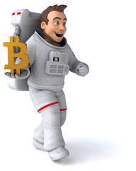 Fun astronaut - 3D Illustration